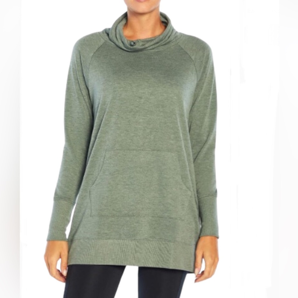 Balance Collection Cowl-Neck Tunic Pullover